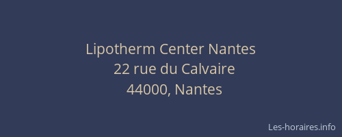 Lipotherm Center Nantes