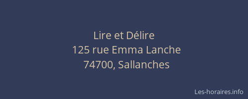 Lire et D&eacute;lire