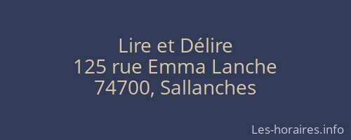 Lire et Délire