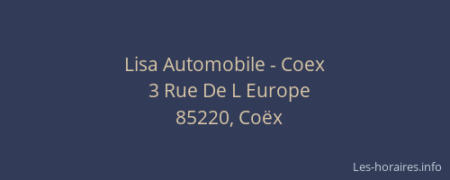 Lisa Automobile - Coex