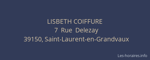 LISBETH COIFFURE