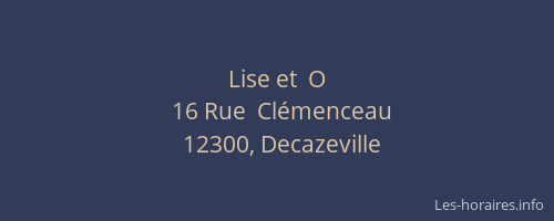 Lise et  O
