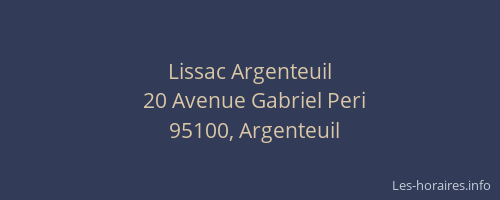 Lissac Argenteuil