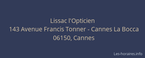 Lissac l'Opticien