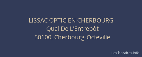 LISSAC OPTICIEN CHERBOURG