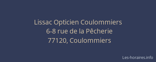 Lissac Opticien Coulommiers