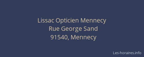 Lissac Opticien Mennecy