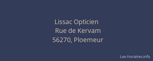 Lissac Opticien