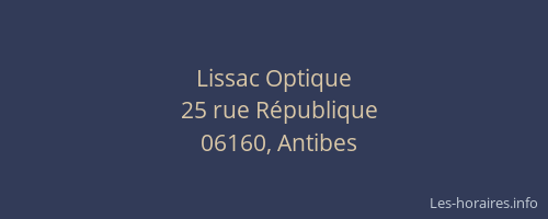 Lissac Optique