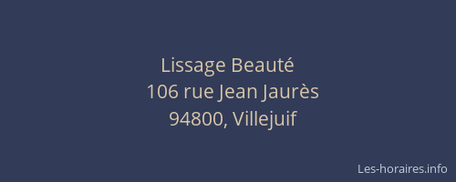 Lissage Beauté