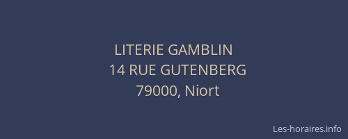 LITERIE GAMBLIN