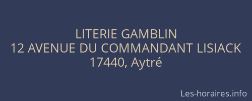 LITERIE GAMBLIN