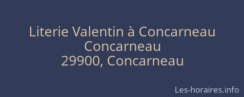 Literie Valentin à Concarneau