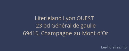 Literieland Lyon OUEST