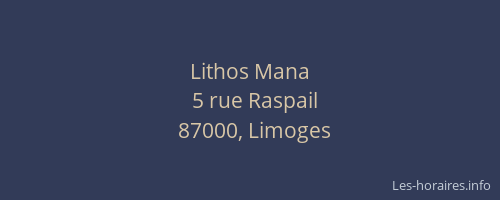 Lithos Mana
