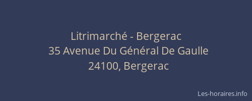 Litrimarché - Bergerac