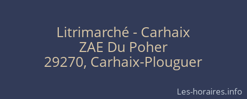 Litrimarché - Carhaix