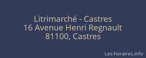 Litrimarché - Castres