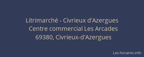 Litrimarché - Civrieux d'Azergues