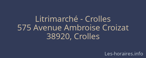Litrimarché - Crolles