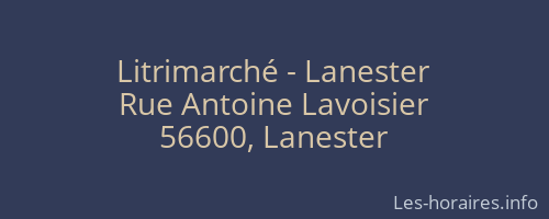 Litrimarché - Lanester