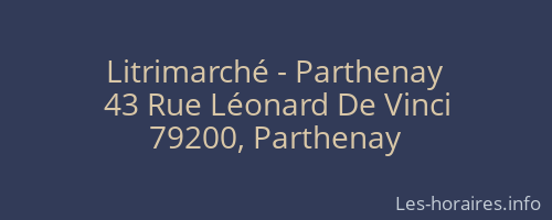 Litrimarché - Parthenay