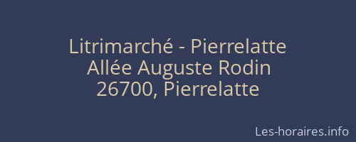 Litrimarché - Pierrelatte