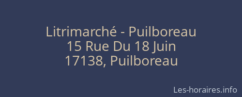 Litrimarché - Puilboreau