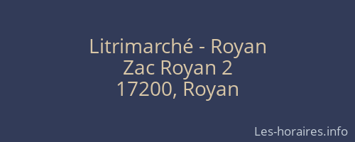 Litrimarché - Royan