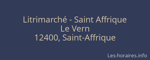 Litrimarché - Saint Affrique