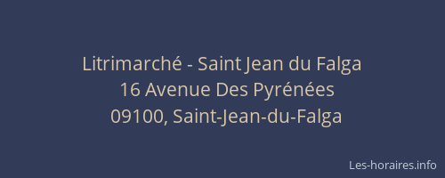 Litrimarché - Saint Jean du Falga