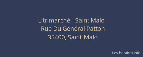 Litrimarché - Saint Malo
