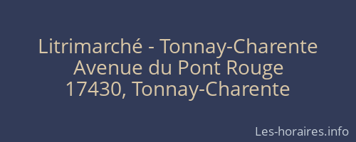 Litrimarché - Tonnay-Charente