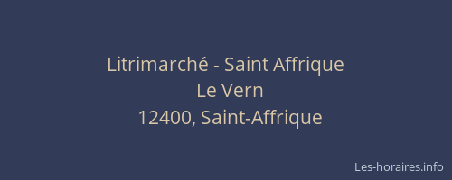 Litrimarché - Saint Affrique