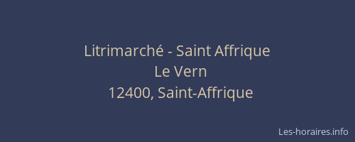 Litrimarch&eacute; - Saint Affrique