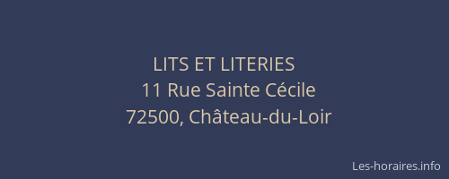 LITS ET LITERIES