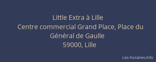 Little Extra à Lille