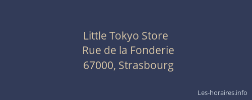 Little Tokyo Store