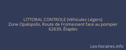 LITTORAL CONTROLE (Véhicules Légers)