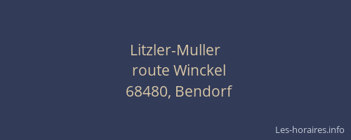 Litzler-Muller