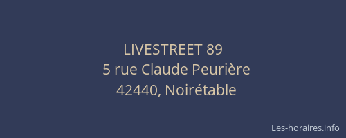 LIVESTREET 89