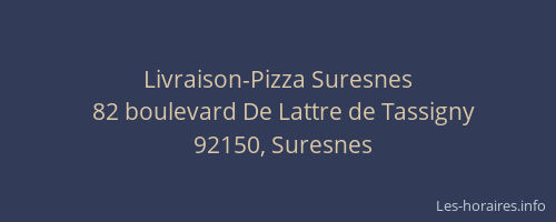 Livraison-Pizza Suresnes