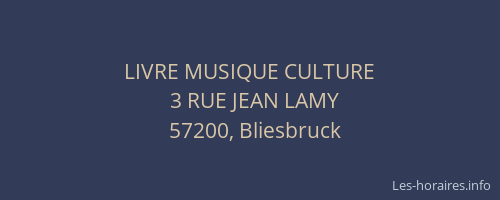 LIVRE MUSIQUE CULTURE