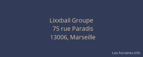 Lixxbail Groupe