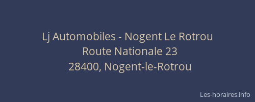 Lj Automobiles - Nogent Le Rotrou