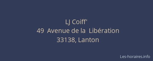 LJ Coiff'