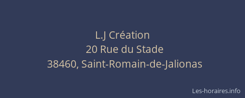 L.J Cr&eacute;ation