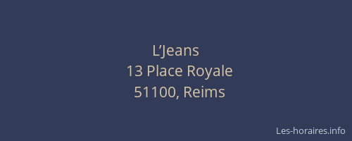 L’Jeans