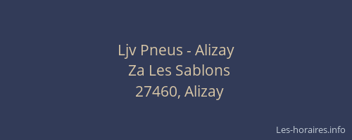 Ljv Pneus - Alizay