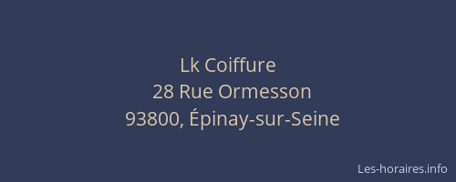 Lk Coiffure
